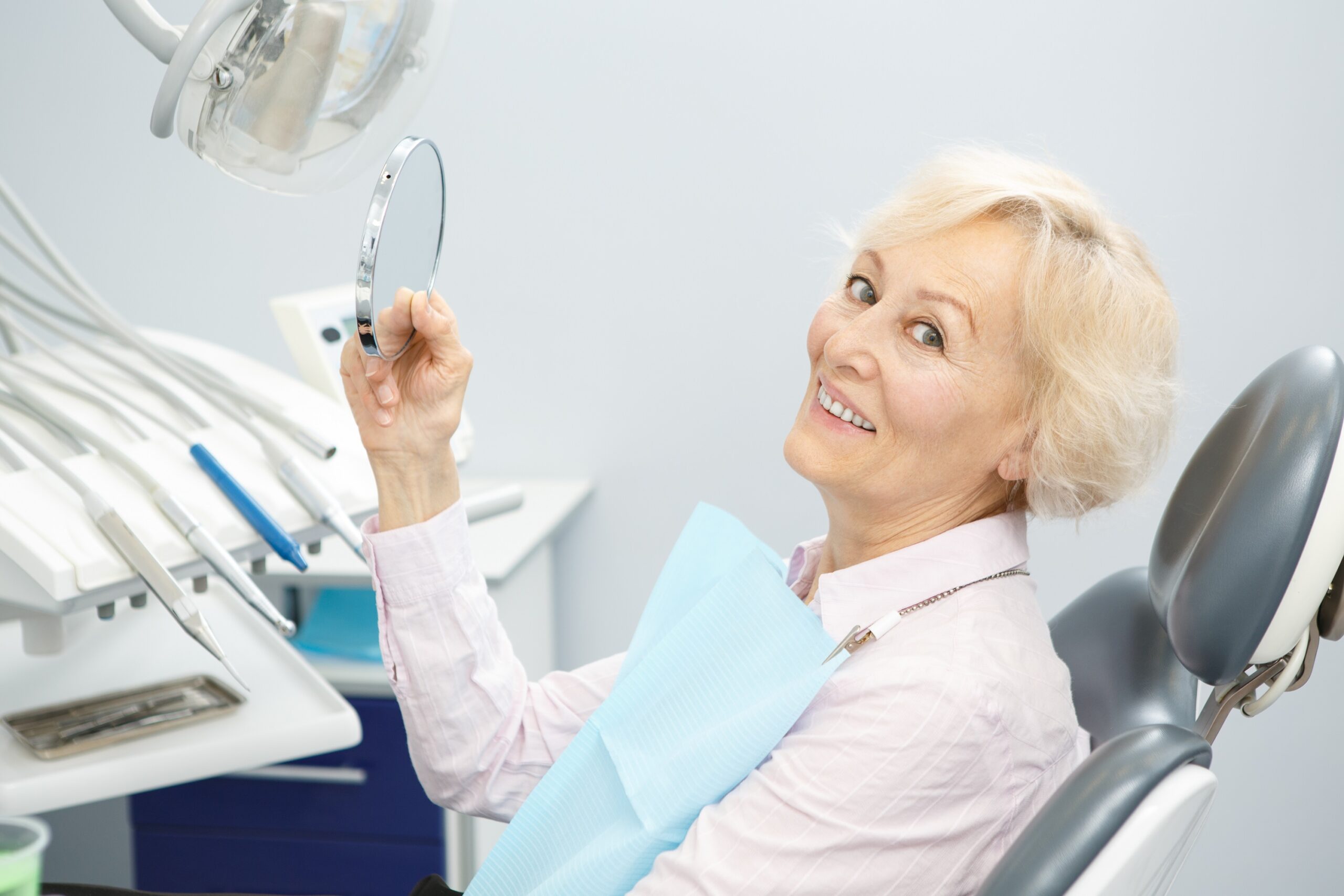 dental implant patient.